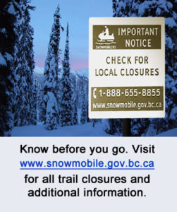 caribou closures sign